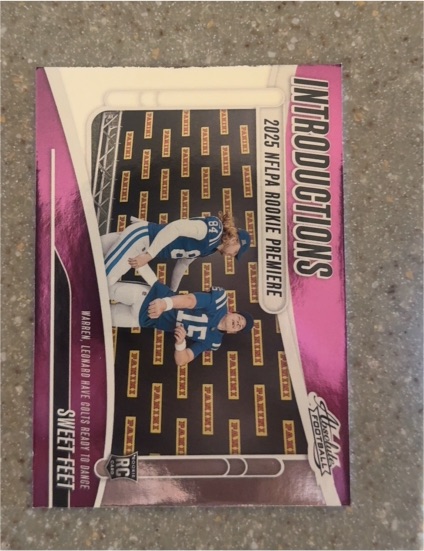 2025 Panini Absolute Introductions #I-TWN Sweet Feet Riley Leonard — front