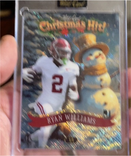 2025 Wild Card Christmas Hits Ryan Williams — front