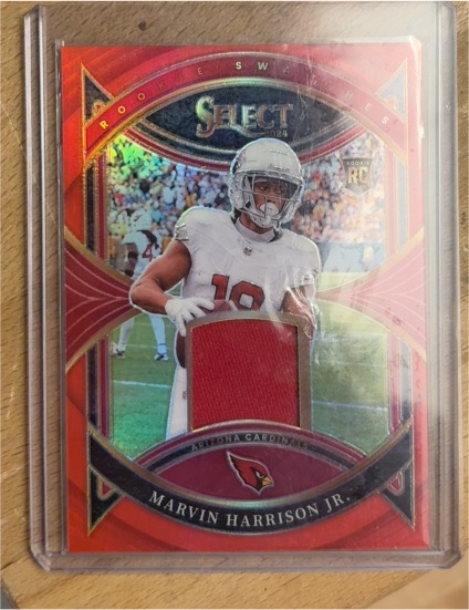 2024 Panini Select Rookie Swatches #RS-MHJ Marvin Harrison Jr. — front