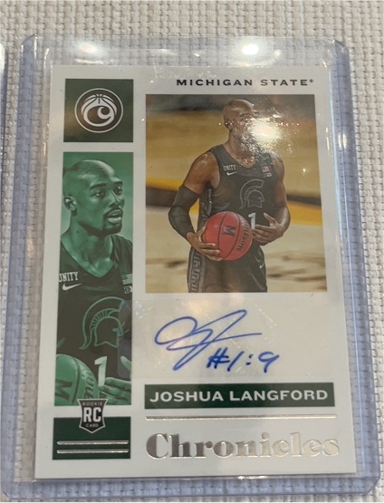 2021 Panini Chronicles Draft Picks #CR-JLA Joshua Langford — front