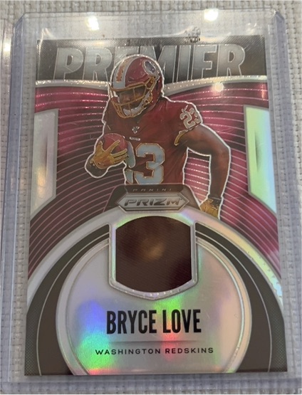 2019 Panini Prizm Premier Jerseys #PJ-BLO Bryce Love — front