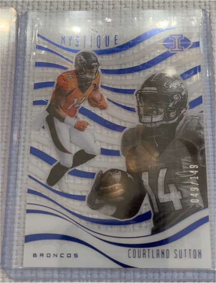 2018 Panini Illusions Mystique Blue #MQ-CS Courtland Sutton — front