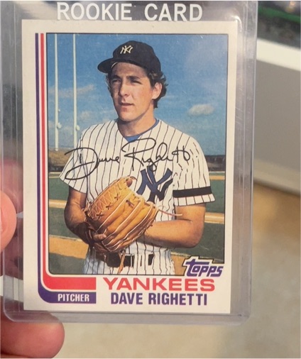 1982 Topps #439 Dave Righetti — front
