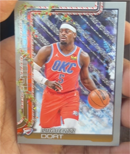 2025-26 Topps Holiday #H92 Luguentz Dort — front