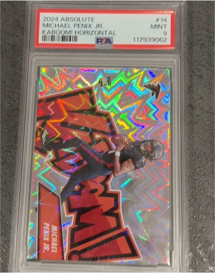2024 Panini Absolute #14 Michael Penix Jr. Kaboom Horizontal — front