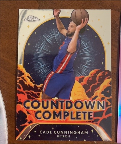2024-25 Topps Chrome #CC-10 Cade Cunningham Countdown Complete — front