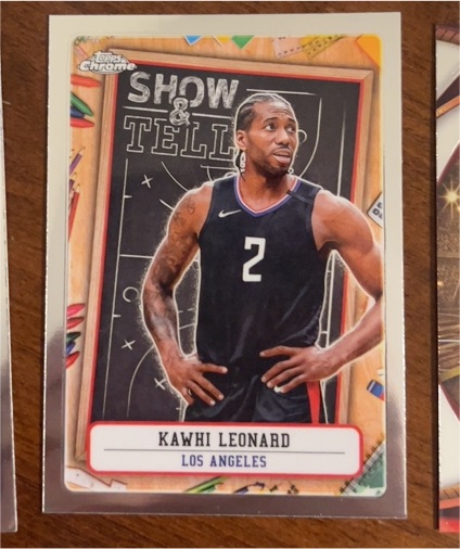 2024-25 Topps Chrome #ST-4 Kawhi Leonard Show and Tell — front