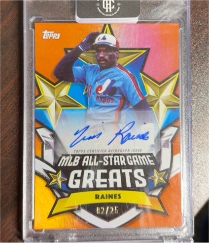 2025 Topps MLB All-Star Game Greats #ASGGA-RN Vernon Raines — front