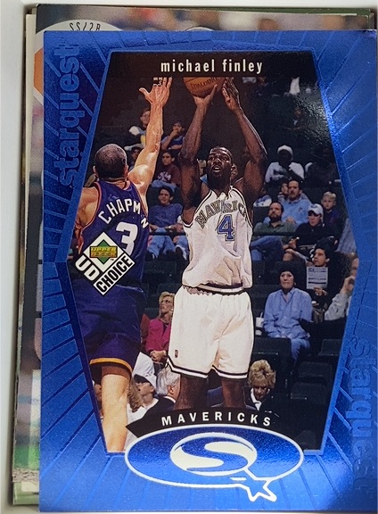 1998-99 Upper Deck UD Choice StarQuest Blue #SQ6 Michael Finley — front