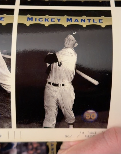 1996 Stadium Club #MM1 Mickey Mantle — front