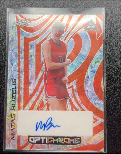 2022-23 Leaf Optichrome #MB1 Matas Buzelis — front