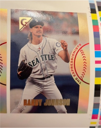 1996 Topps Gallery The Expressionists #EX10 Randy Johnson — front