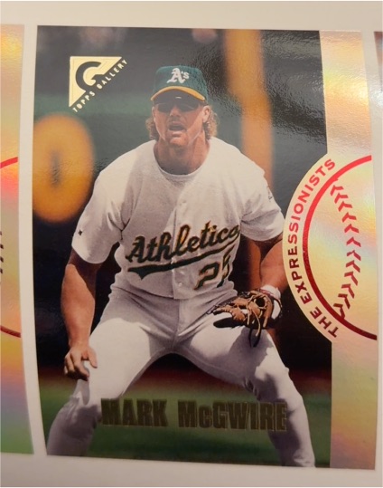 1996 Topps Gallery The Expressionists #EX8 Mark McGwire — front