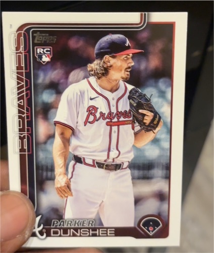 2025 Topps Update Series #US296 Parker Dunshee — front