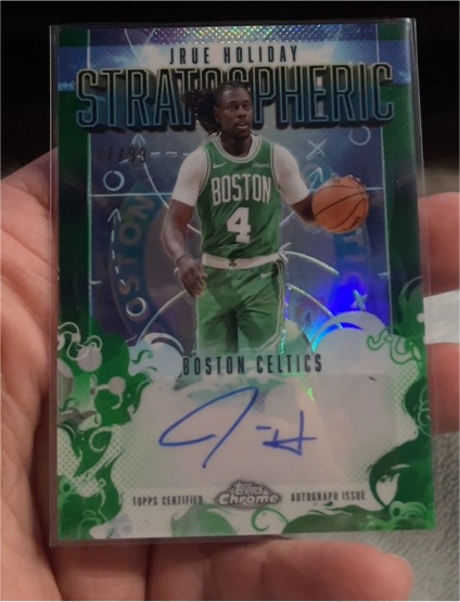 2025 Topps Chrome Jrue Holiday Stratospheric Autograph — front
