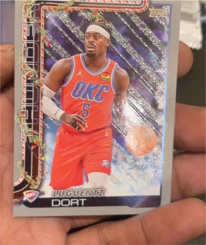 2025-26 Topps Holiday #H92 Luguentz Dort — front