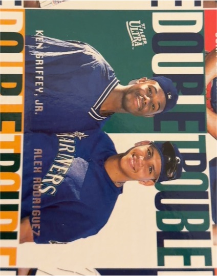 1996 Fleer Ultra Double Trouble #9 Ken Griffey Jr. / Alex Rodriguez — front