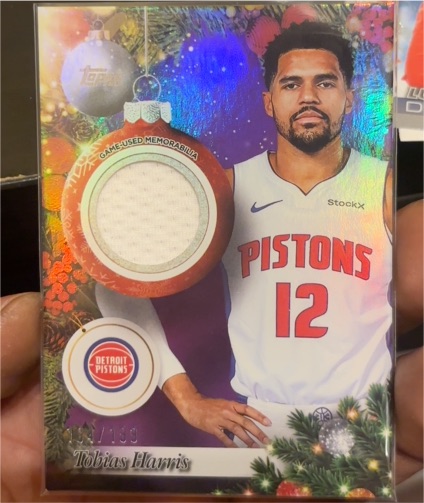 2025-26 Topps Holiday #PR-TH Tobias Harris Player Relic — front