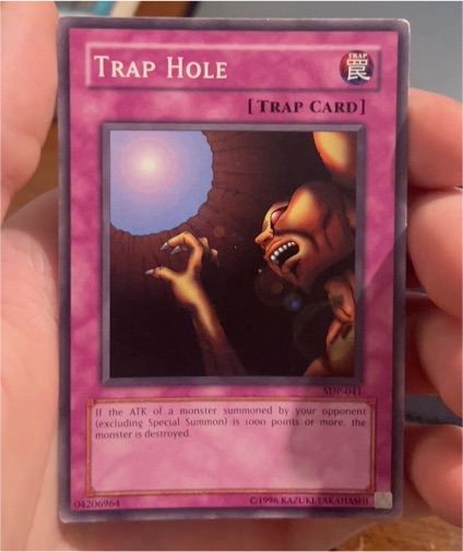 1999 Yu-Gi-Oh! #SDP-041 Trap Hole — front