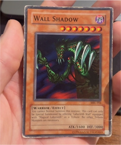 1996 Yu-Gi-Oh! MRL-056 Wall Shadow — front