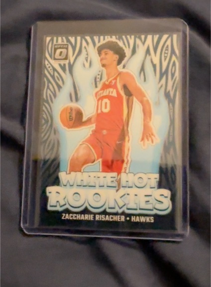 2024-25 Panini Donruss Optic #4 Zaccharie Risacher White Hot Rookies — front