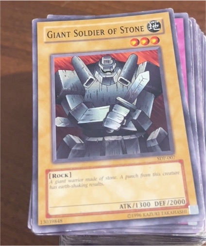 1996 Yu-Gi-Oh! #SDP-007 Giant Soldier of Stone — front
