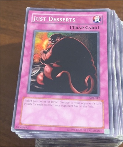 1996 Yu-Gi-Oh! SDK-042 Just Desserts — front