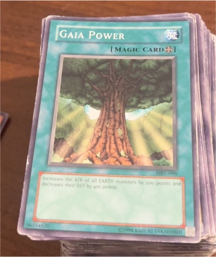 1996 Yu-Gi-Oh! MRL-096 Gaia Power — front