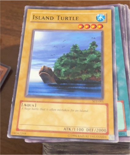 1996 Yu-Gi-Oh! SDJ-005 Island Turtle — front