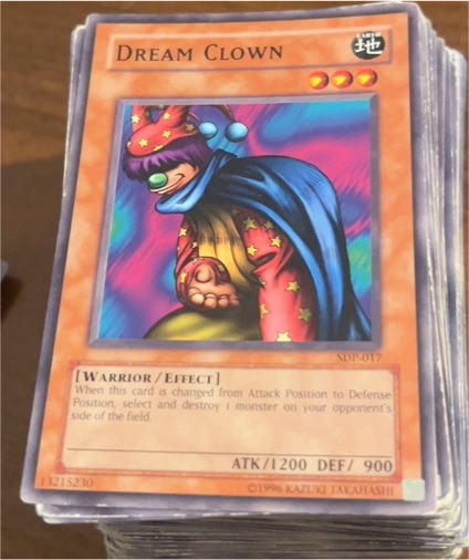 1999 Yu-Gi-Oh! SDP-017 Dream Clown — front