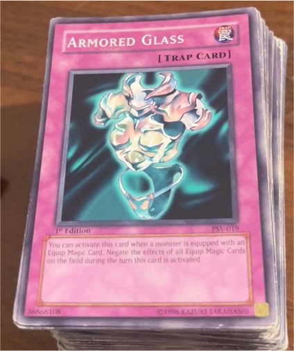 1996 Yu-Gi-Oh! PSV-019 Armored Glass — front