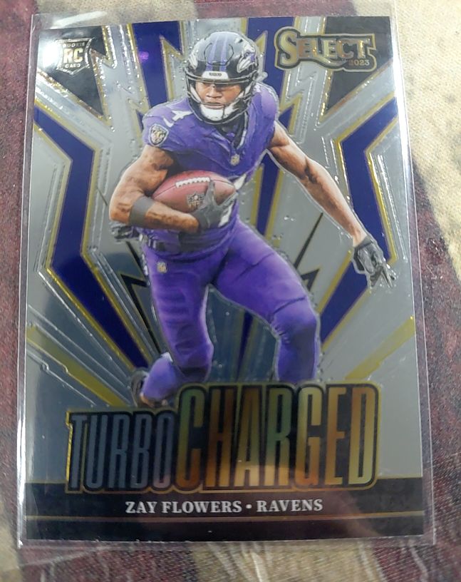 2023 Panini Select Turbocharged #TUR-ZFL Zay Flowers — front