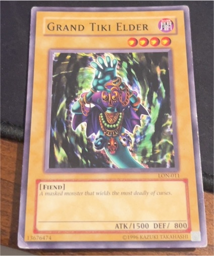 1996 Yu-Gi-Oh! LON-011 Grand Tiki Elder — front