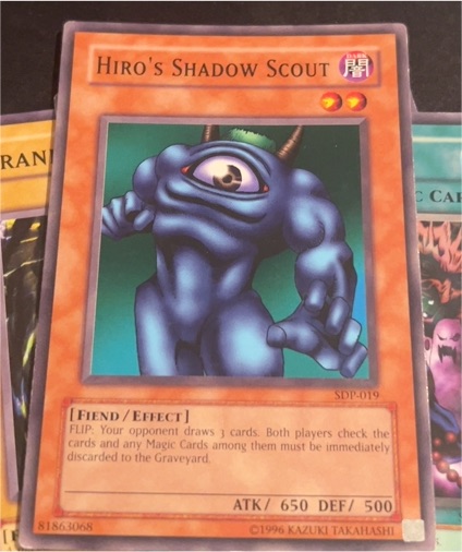 Yu-Gi-Oh! SDP-019 Hiro's Shadow Scout — front