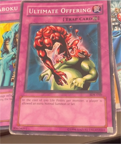1996 Yu-Gi-Oh! SDK-050 Ultimate Offering — front