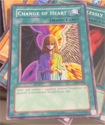 Yu-Gi-Oh! 1996 SDP-030 Change of Heart — front