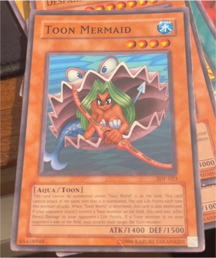 1996 Yu-Gi-Oh! SDP-023 Toon Mermaid — front