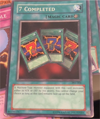 1996 Yu-Gi-Oh! Pharaoh's Servant #PSV-004 7 Completed — front