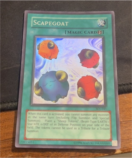 1996 Yu-Gi-Oh! SDJ-041 Scapegoat — front