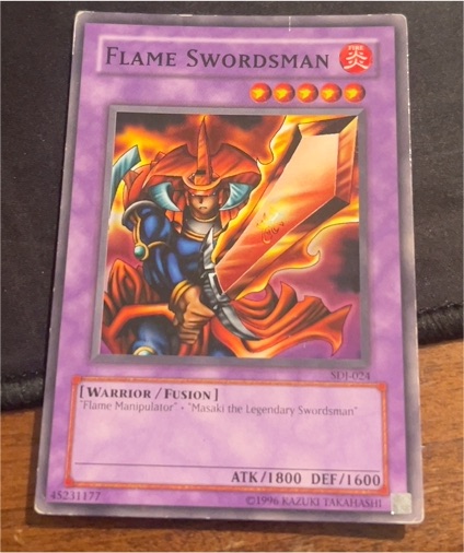 Yu-Gi-Oh! SDJ-024 Flame Swordsman — front