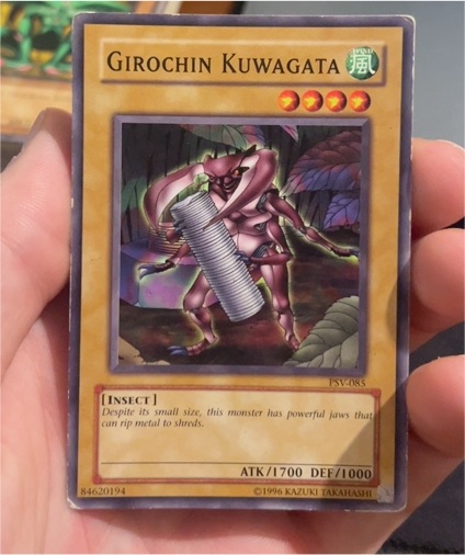 1999 Yu-Gi-Oh! PSV-085 Girochin Kuwagata — front