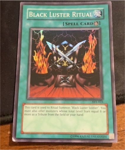 Yu-Gi-Oh! TCG Black Luster Ritual SYE-025 — front