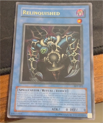 Yu-Gi-Oh! SDP-001 Relinquished — front