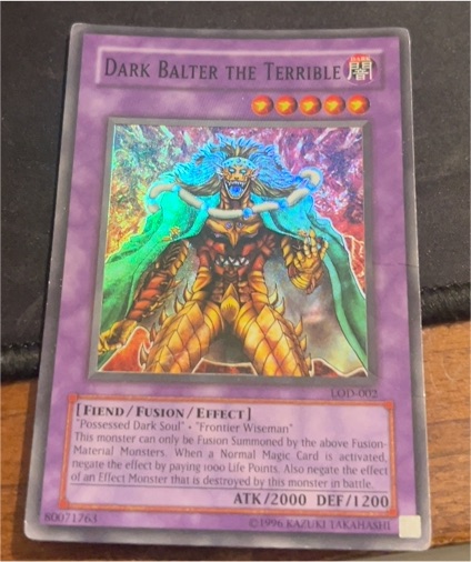 Yu-Gi-Oh! LOD-002 Dark Balter the Terrible — front