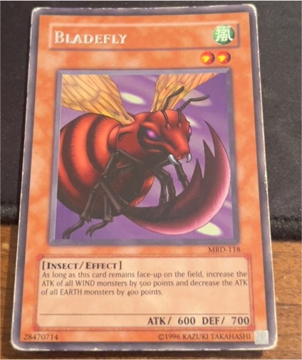1996 Yu-Gi-Oh! MRD-118 Bladefly — front