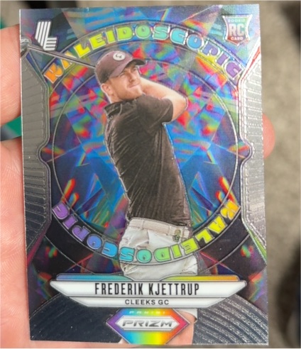 2025 Panini Prizm LIV Golf Kaleidoscopic #8 Frederik Kjettrup Rookie RC — front