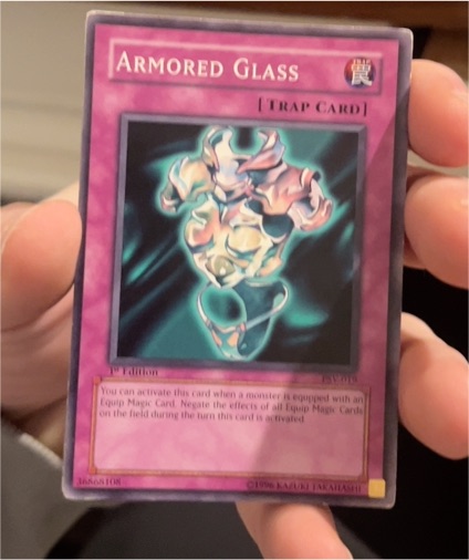 1996 Yu-Gi-Oh! PSV-019 Armored Glass — front