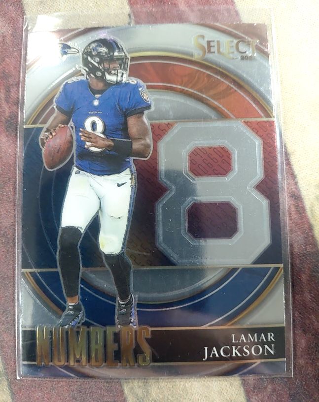 2021 Panini Select #SN-5 Lamar Jackson Select Numbers — front