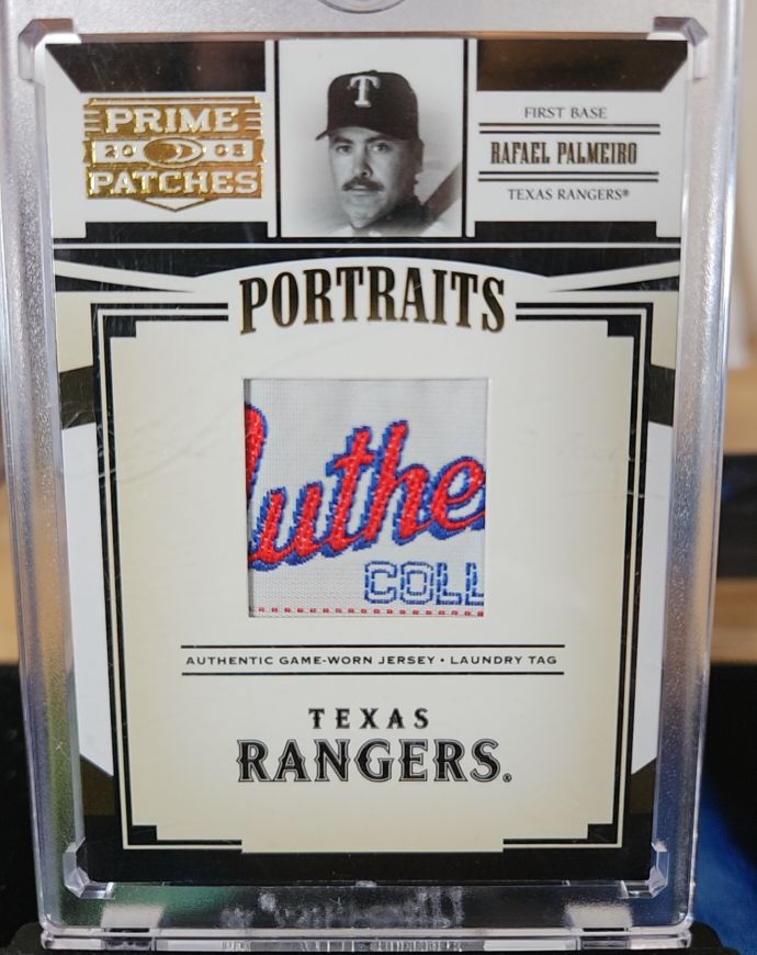 2005 Donruss Prime Patches Portraits Rafael Palmeiro — front