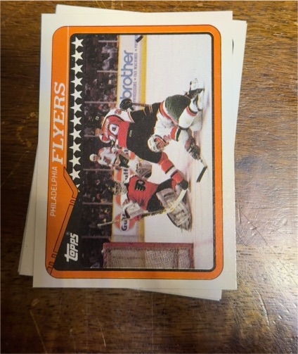1990-91 Topps #80 Philadelphia Flyers — front